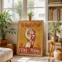 POSTER STA MANO PO' ESSE FERO O PO' ESSE PIUMA