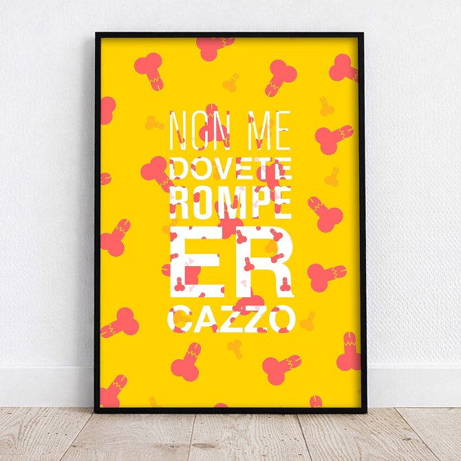 NON ME DOVETE ROMPE ER CAZZO