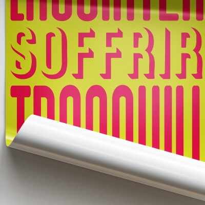 POSTER LASCIATEMI SOFFRIRE TRANQUILLO