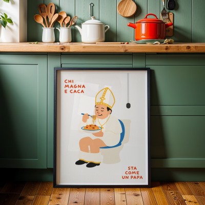 CHI MAGNA E CACA STA COME UN PAPA
