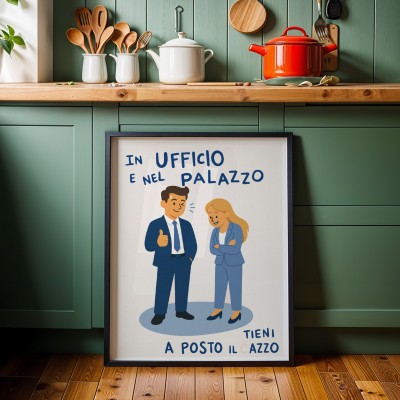 IN UFFICIO E NEL PALAZZO TIENI A POSTO IL CAZZO