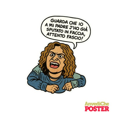 STICKER FIORENZA ATTENTO FASCIO
