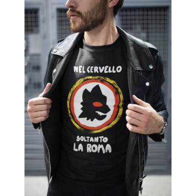 TSHIRT NEL CERVELLO SOLTANTO LA ROMA